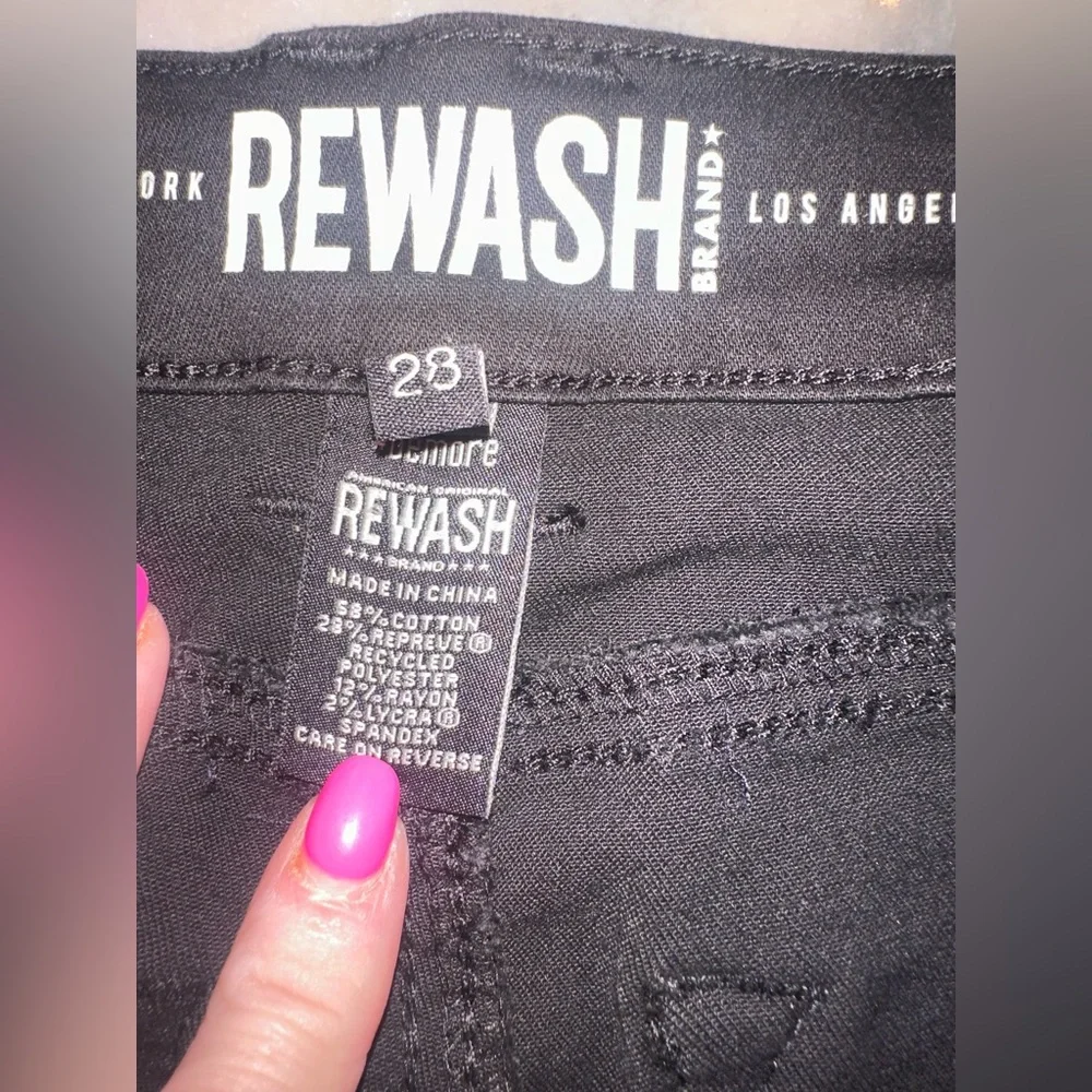 EUC Rewash Size 28 Women's Black Flare Jeans‎